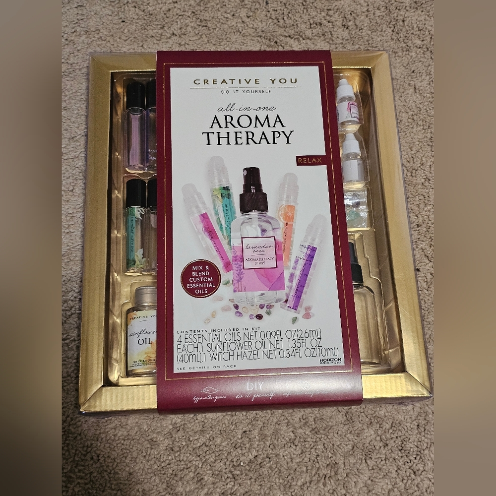 New! Creative You Aroma Therapy All In One DYI Kit - Made with Essential Oils